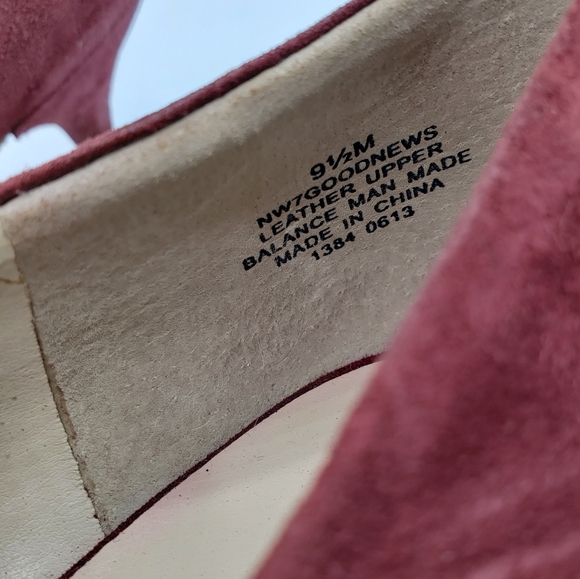 Nine west Ezra pointy toe leather red pumps heels - Picture 5 of 15